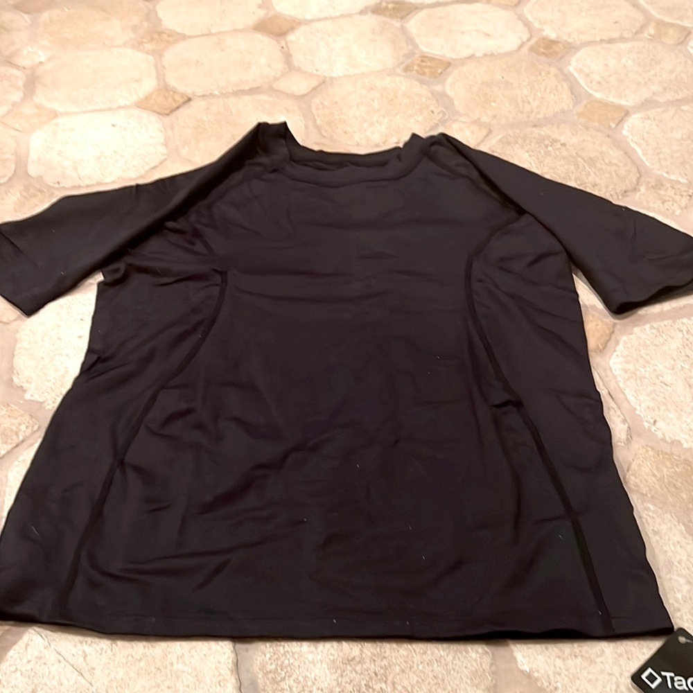 Brand new spf black short sleeve top